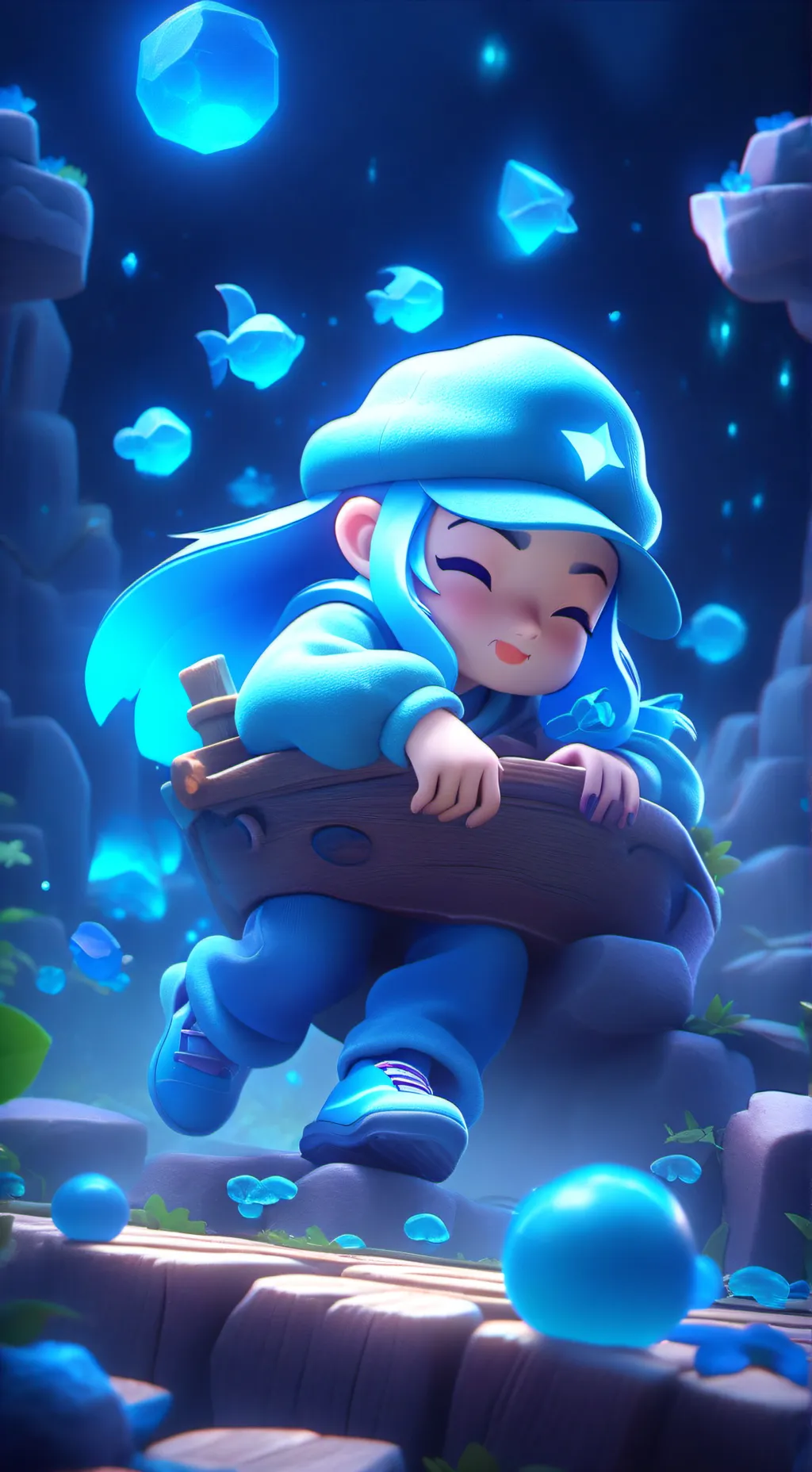 ai character: dandy x astro heat background