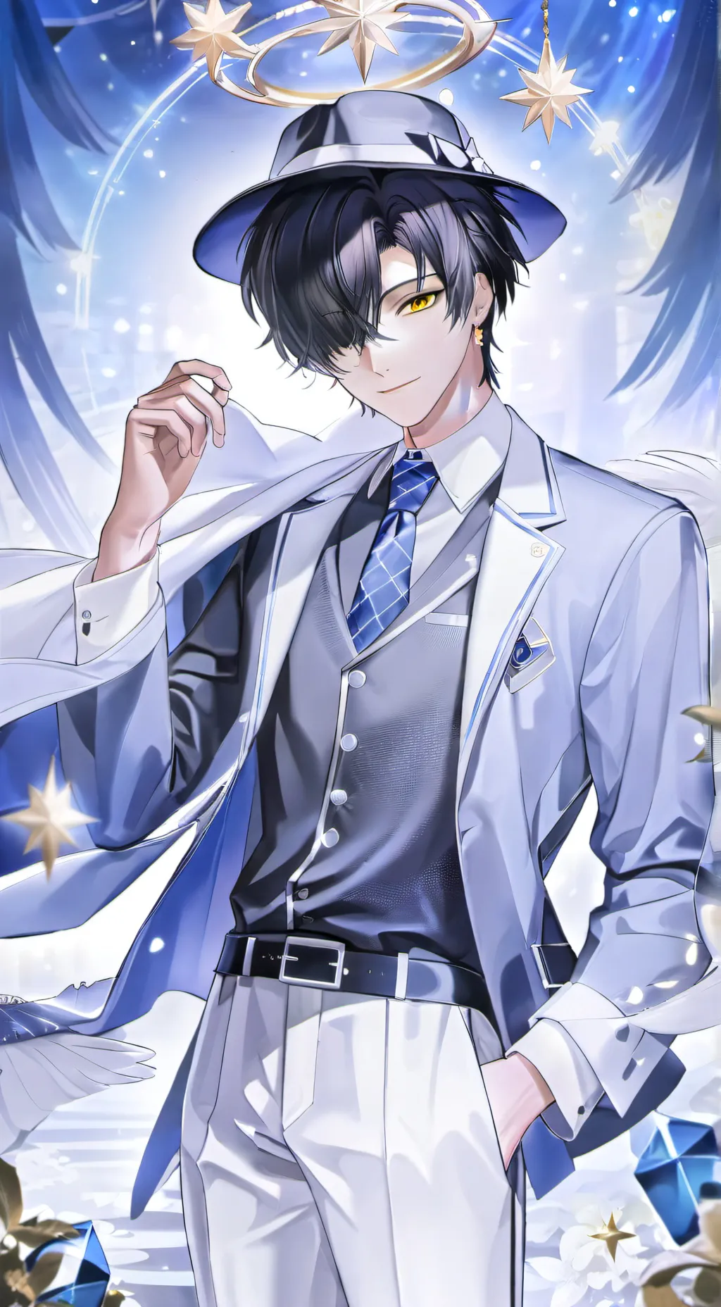 ai character: Allan  background