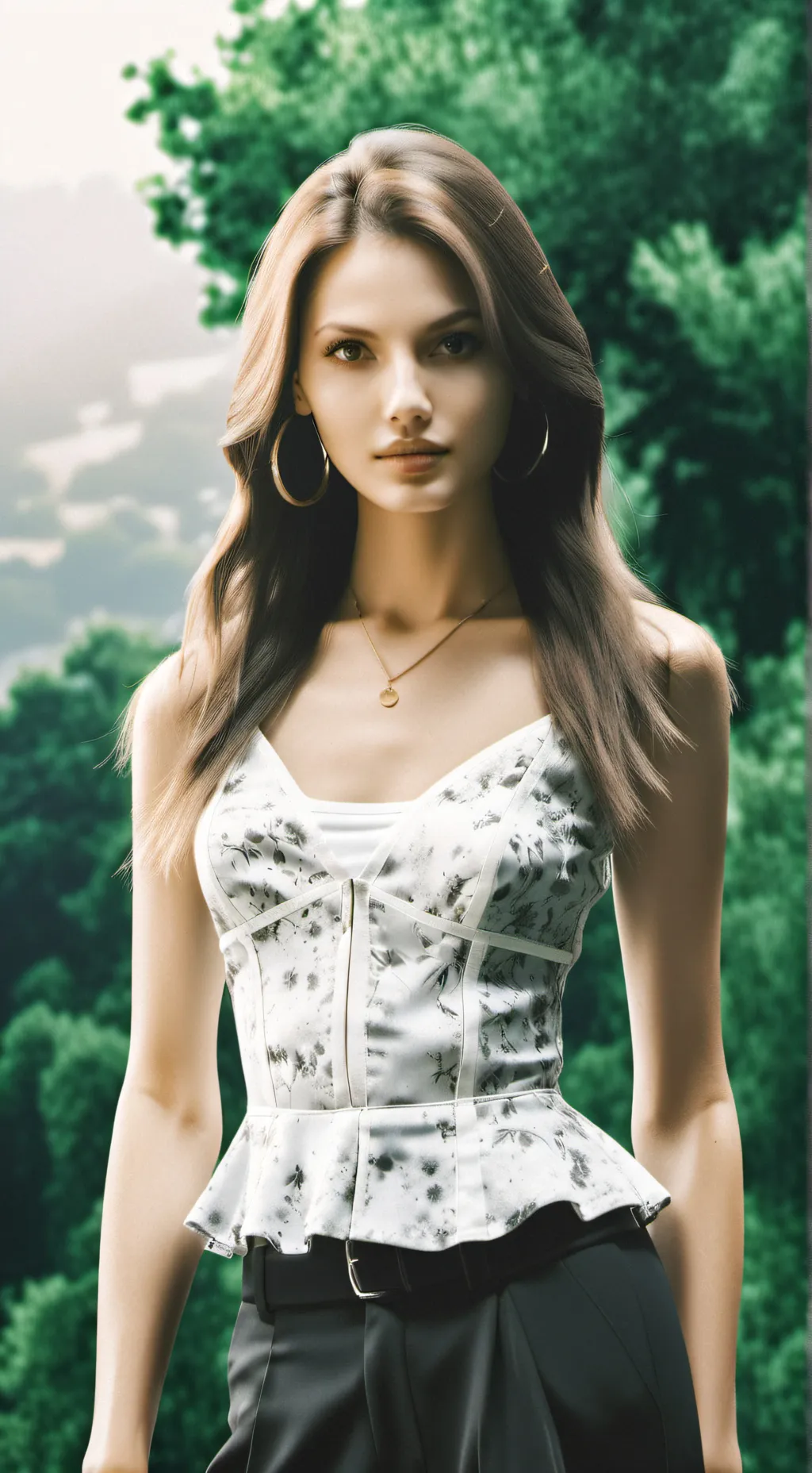 ai character: Hot girl background