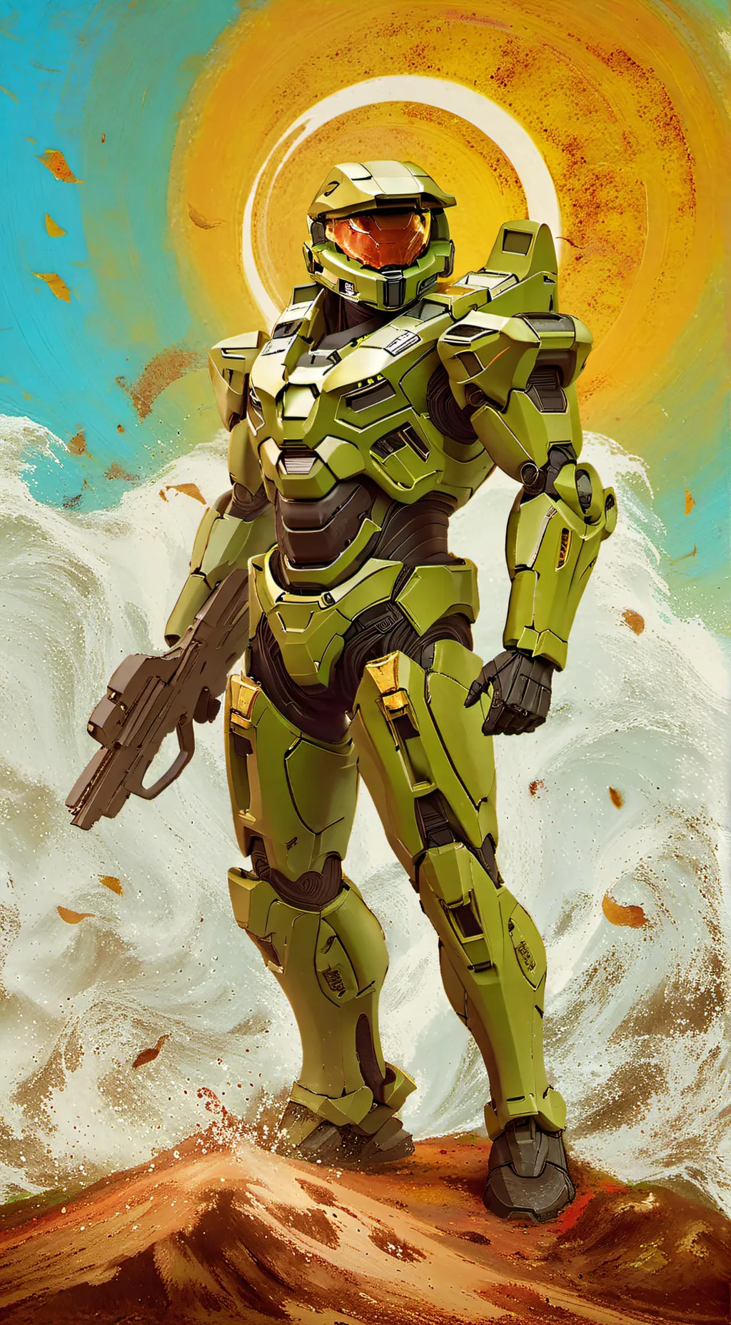 ai character: Master Chief  background