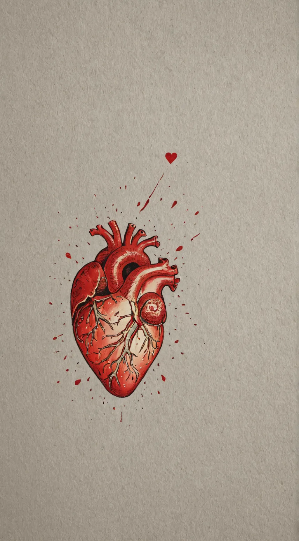 ai character: heart background