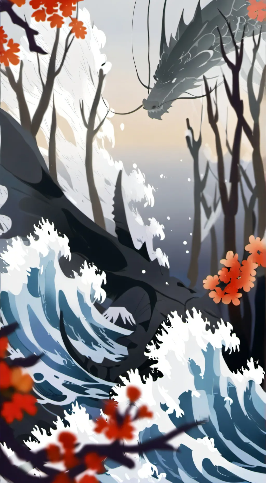 ai character: ocean of creatures background