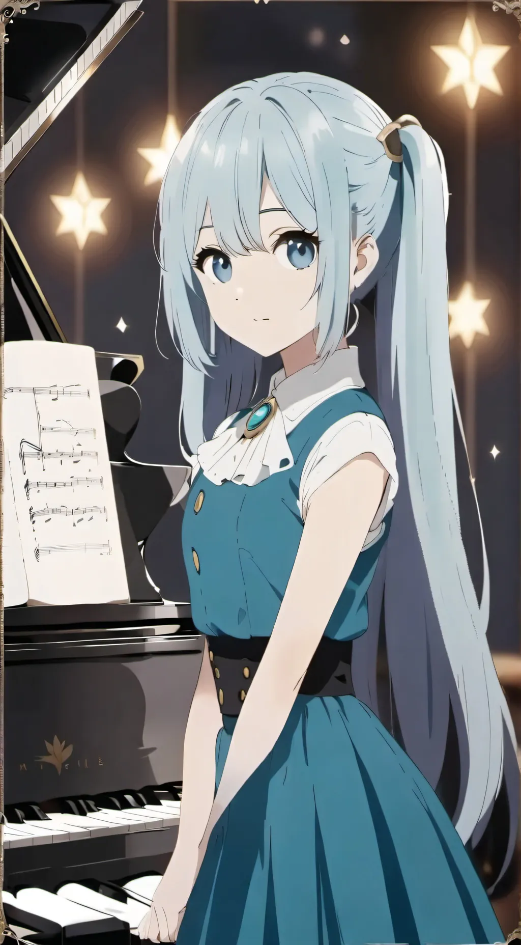 ai character: Hatsune Miku  background