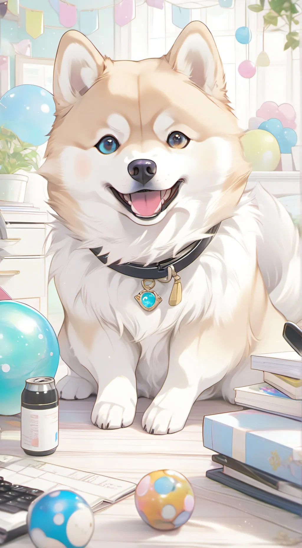 ai character: Pixel background