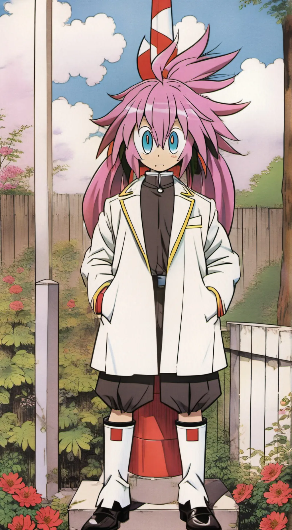 ai character: tell me yes he do! background