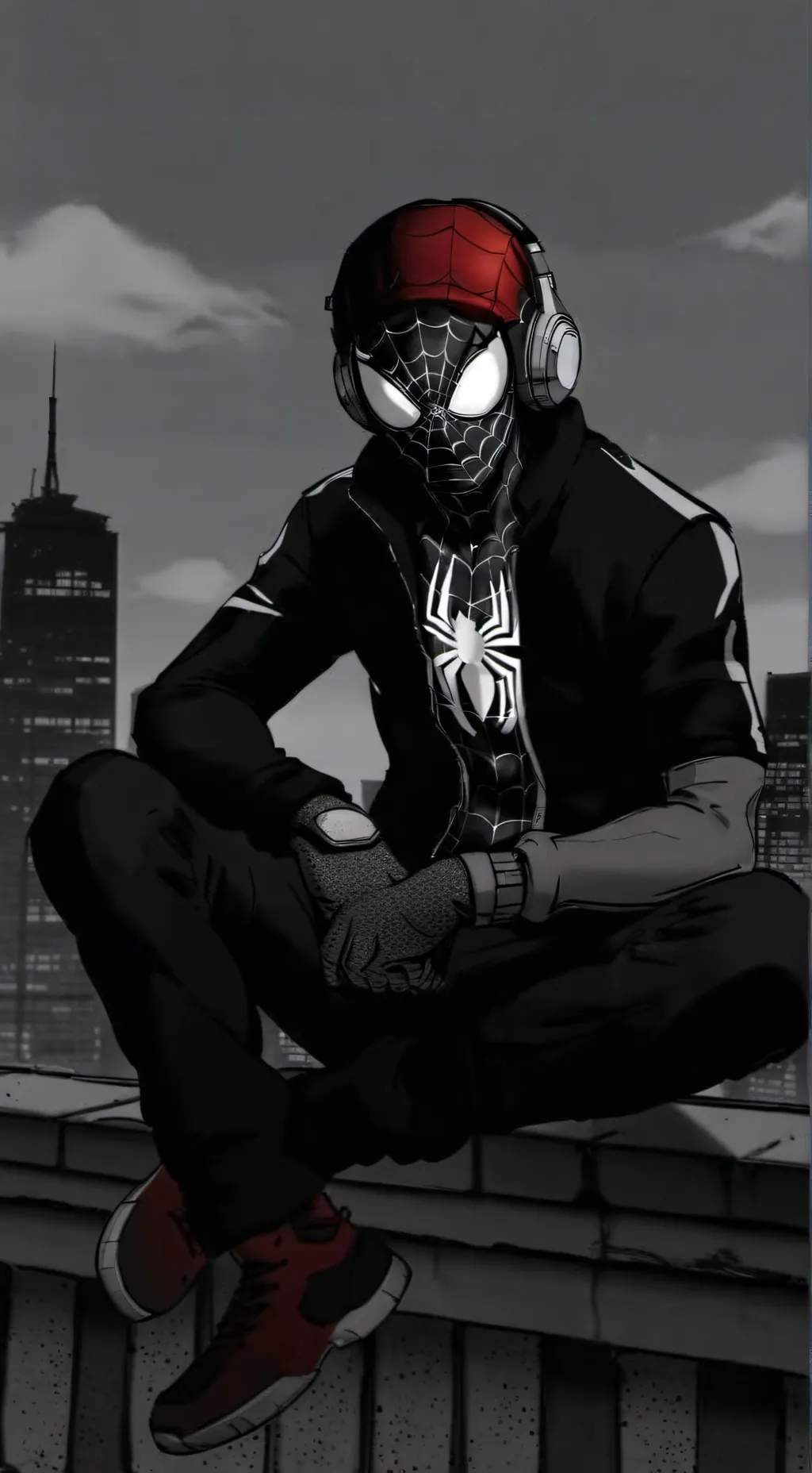 ai character: spider -kid oc? background