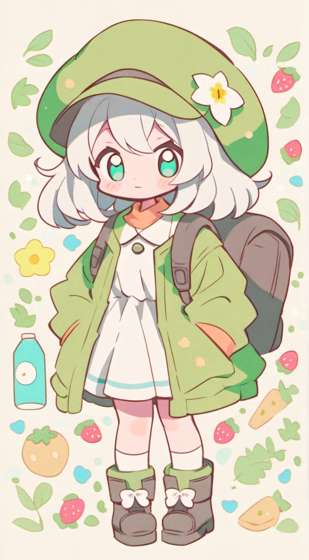 ai character: cute chibi tadc background