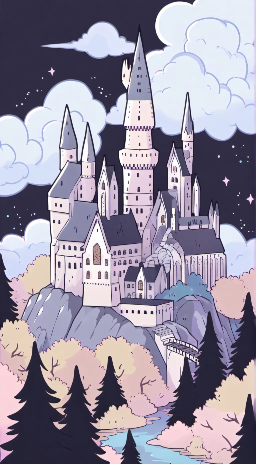 ai character: Hogwarts Party!! background