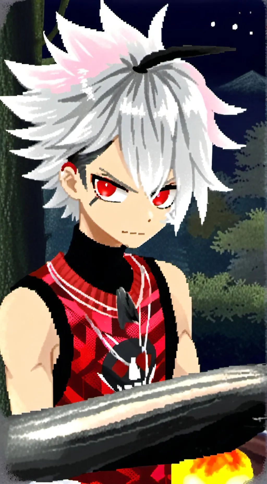 ai character: angle dust background