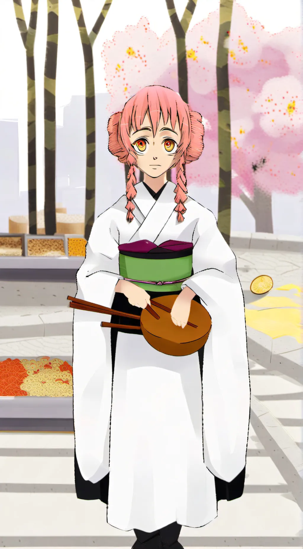 ai character: Mitsuri Kanroji background