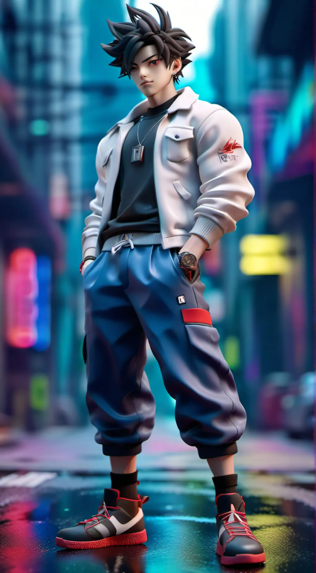 ai character: Deku background