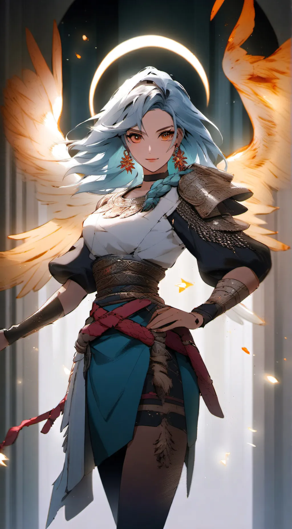 ai character: aura⚡⚡⚡ background