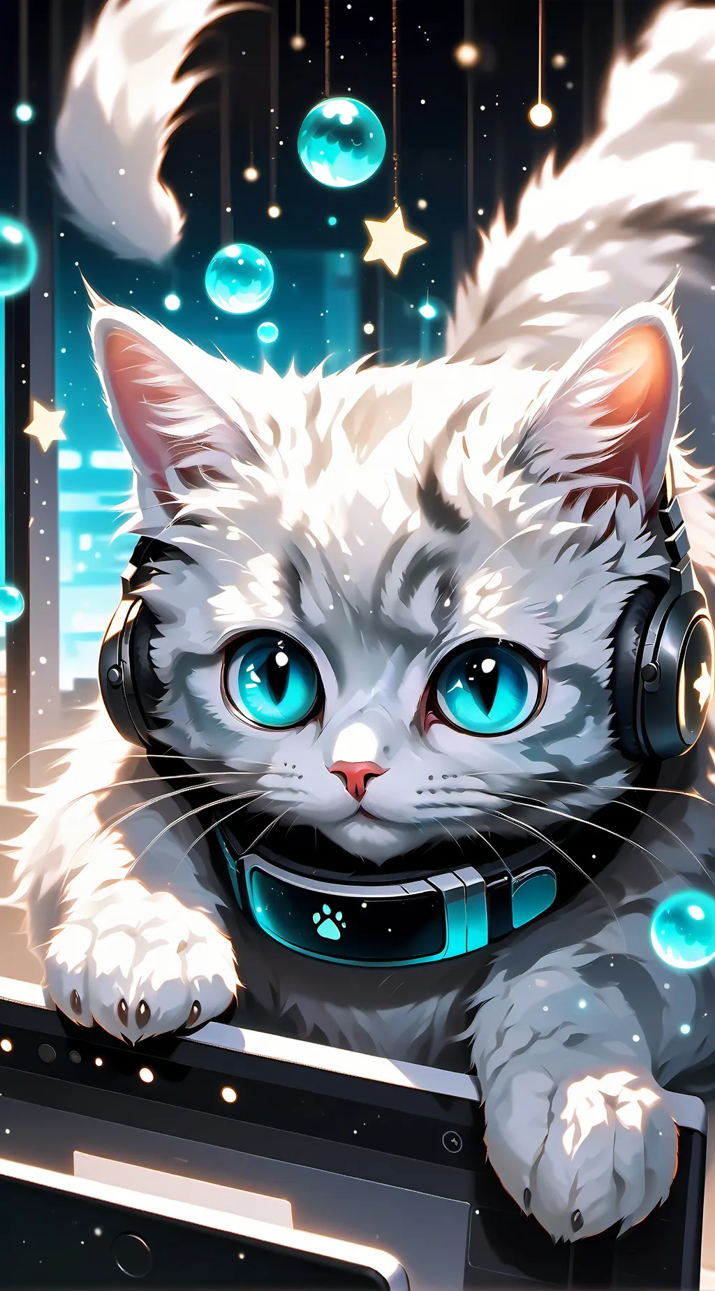 ai character: Cloudy background