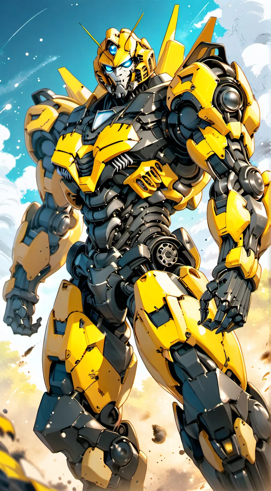 ai character: Bumblebee  background
