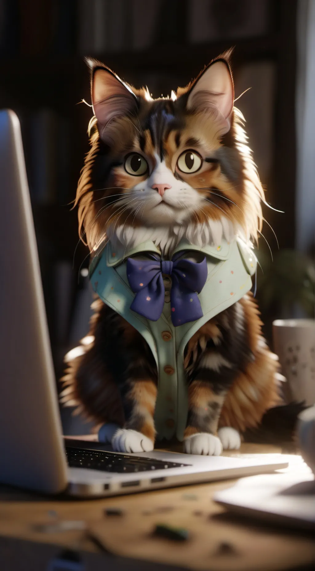 ai character: Pixel background