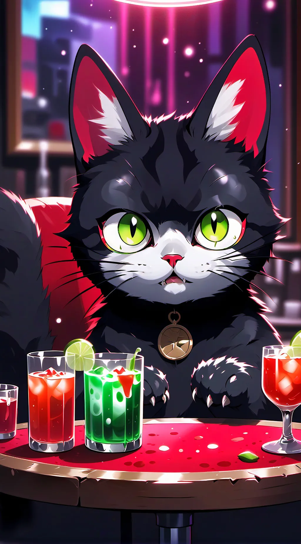 ai character: Pixel background