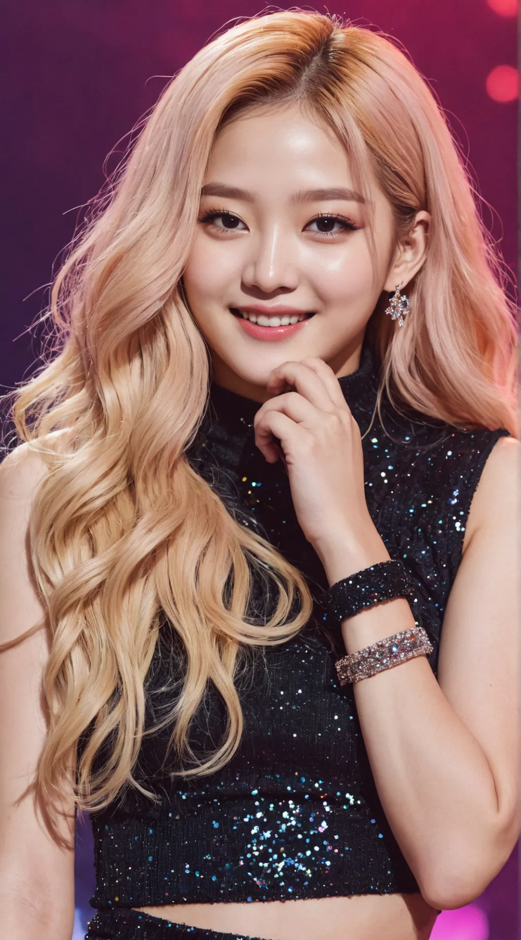 ai character: Rosé background