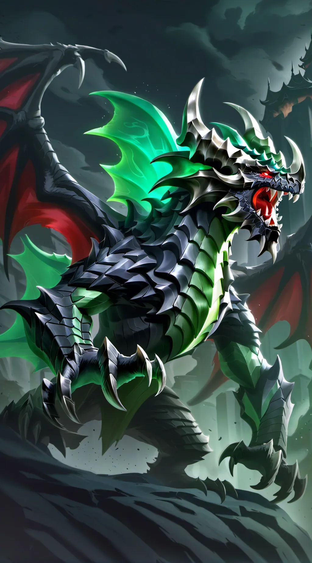 ai character: Poison dragon background