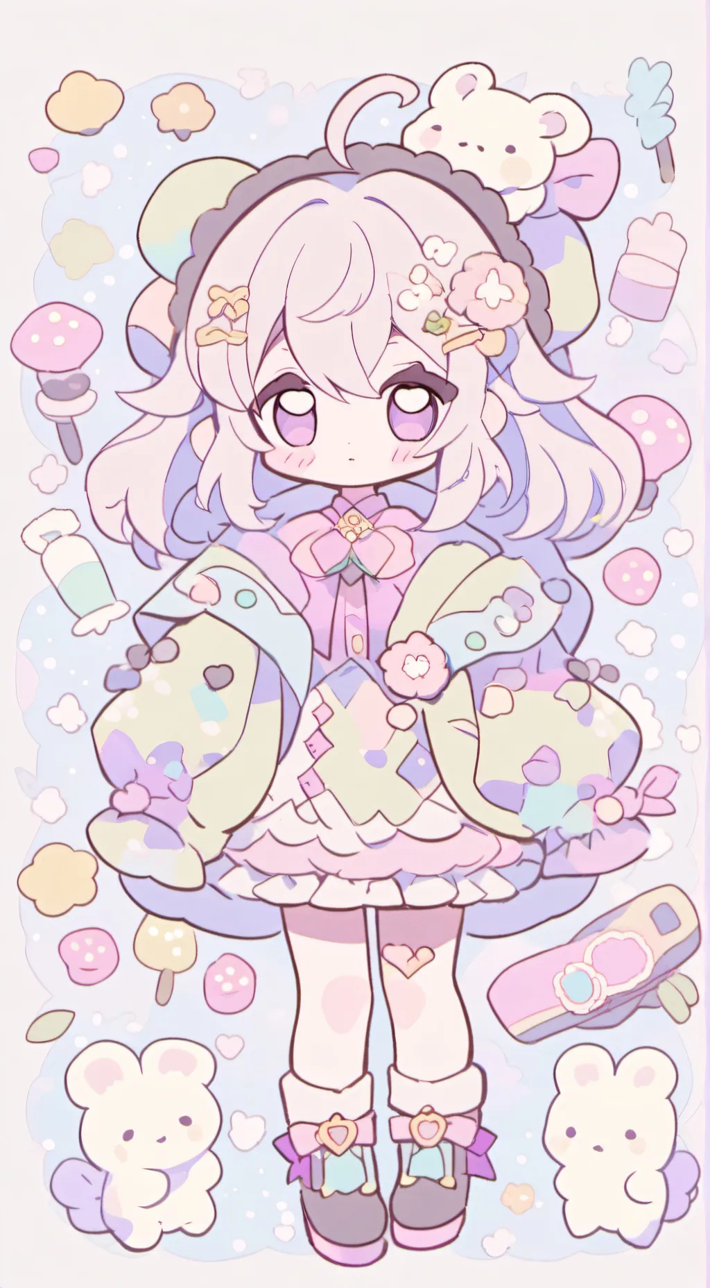 ai character: glisten x boxteen  background