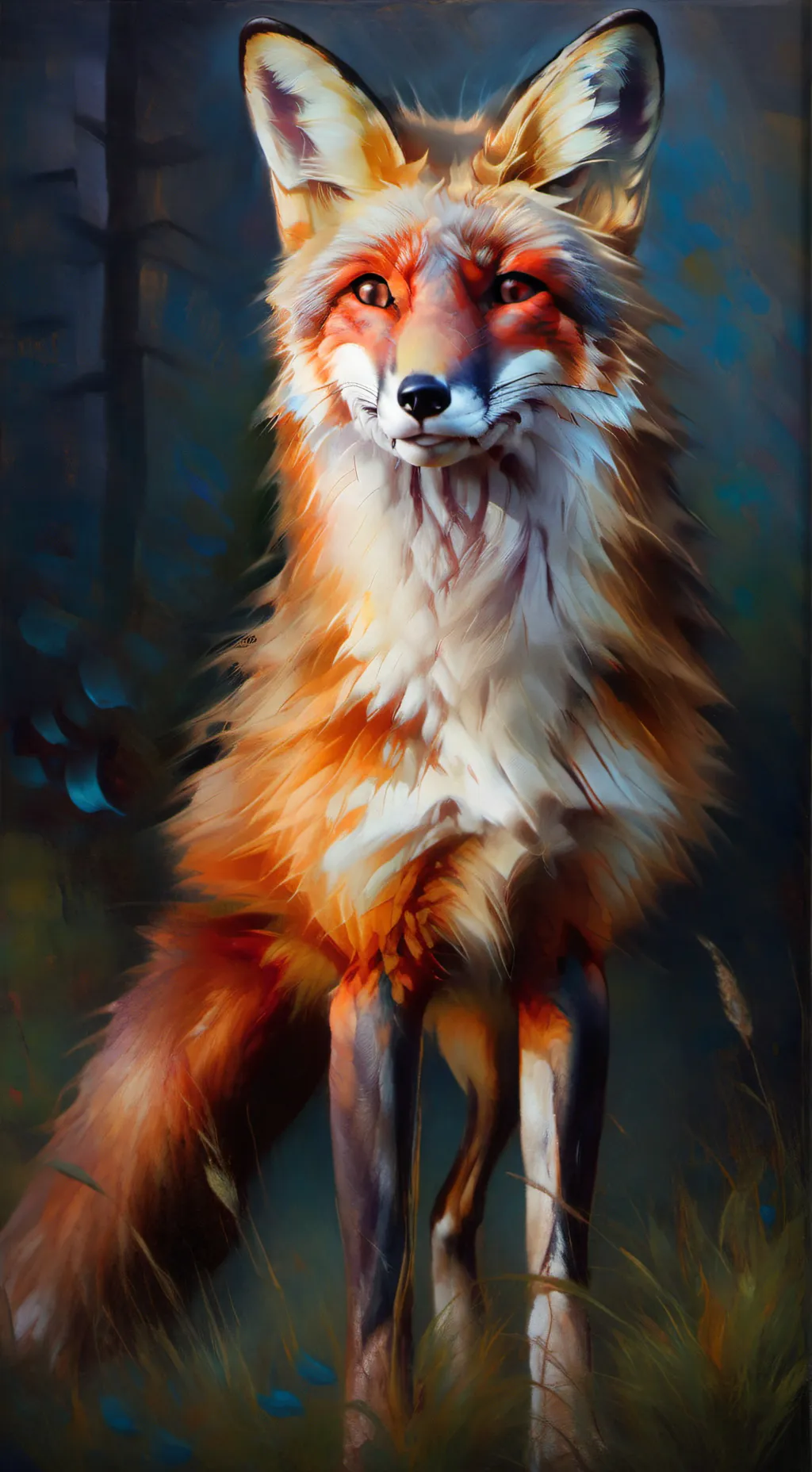 ai character: fox pet background