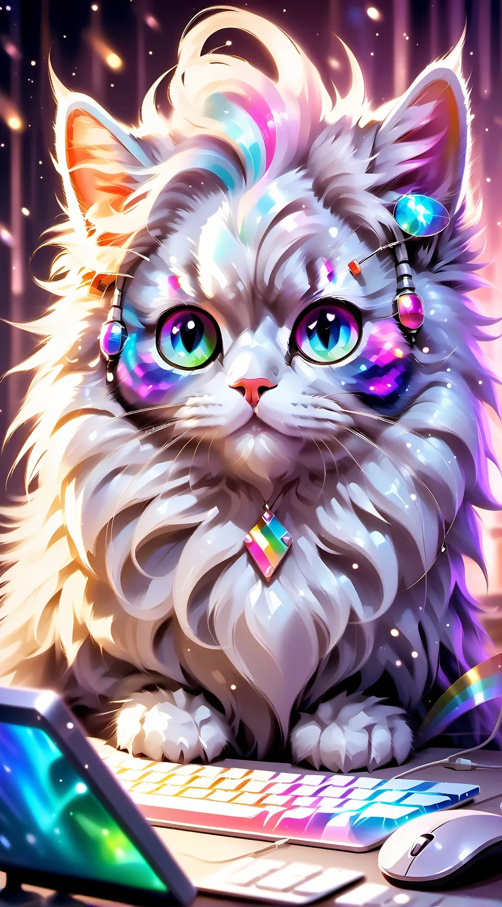 ai character: Pixel background