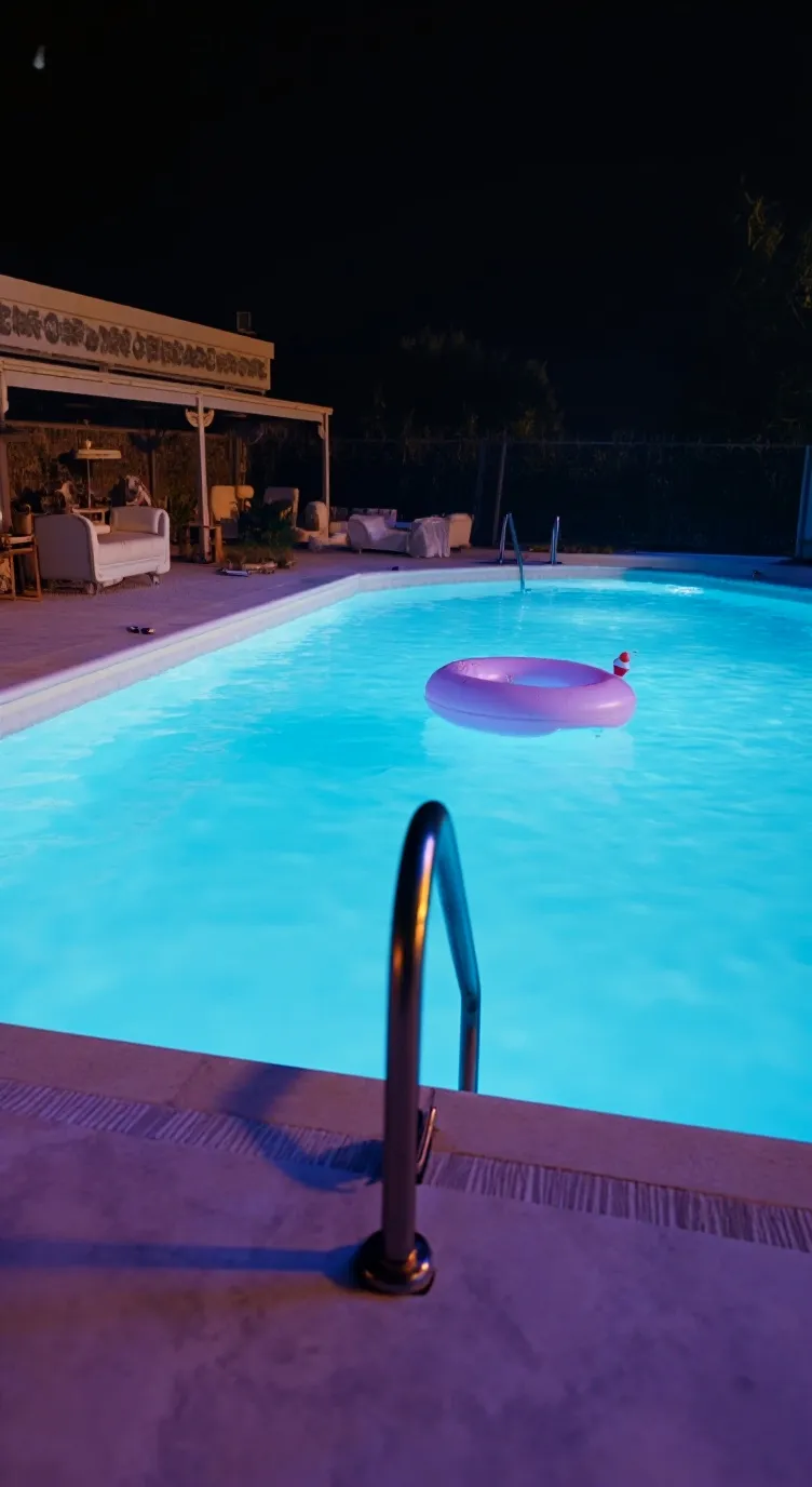 ai character: HH pool partaaayy background