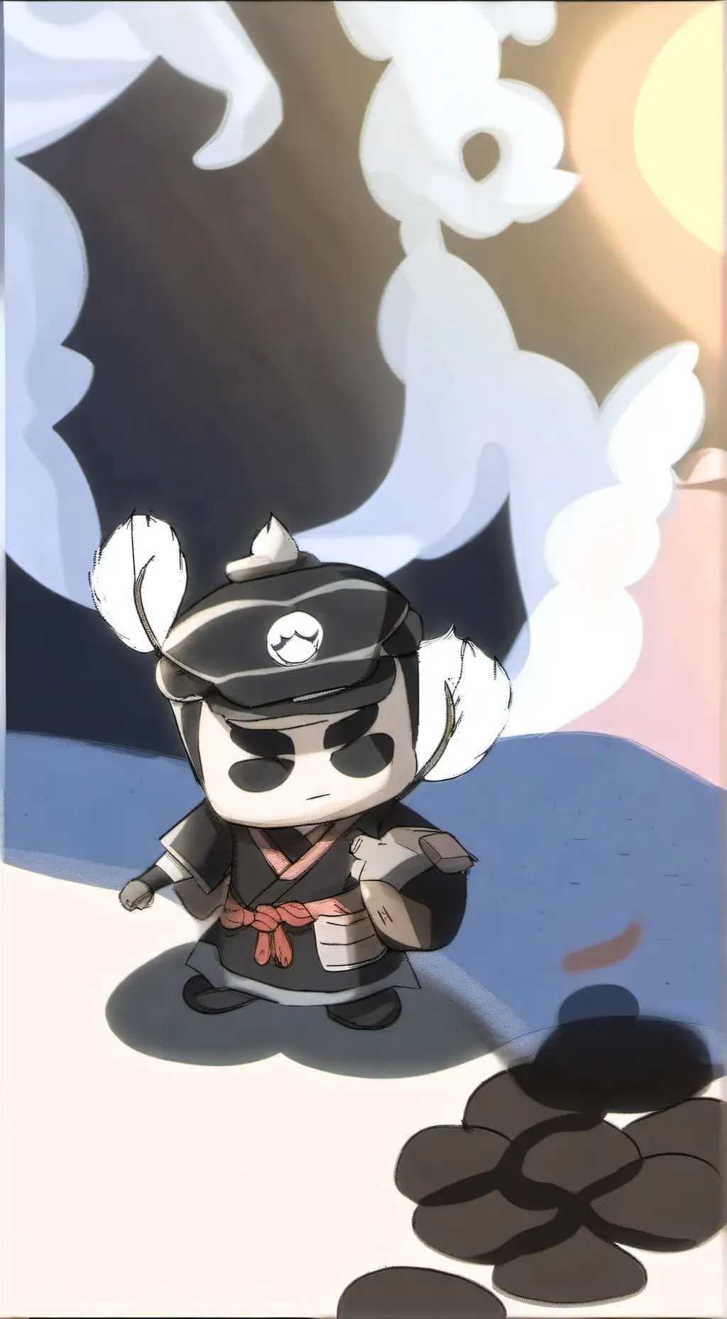 ai character: SIN PAJAS  background