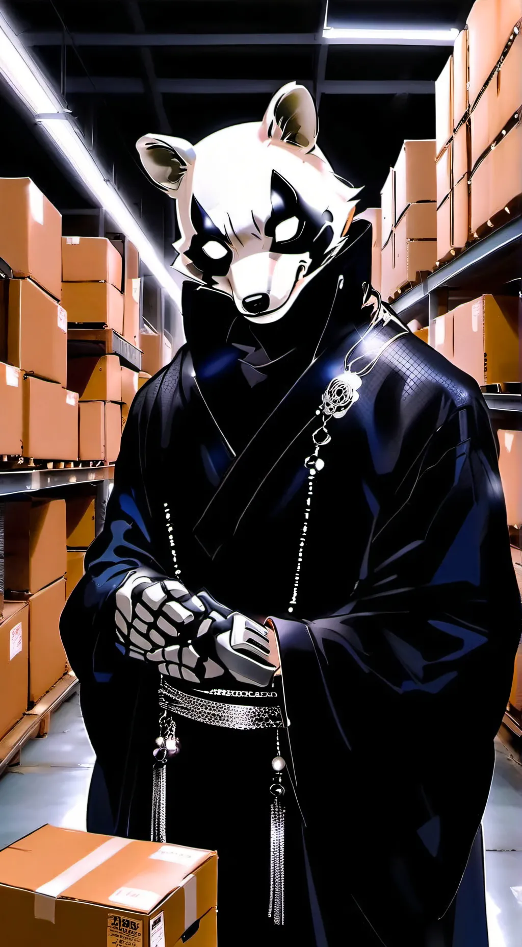 ai character: raccoon cult background