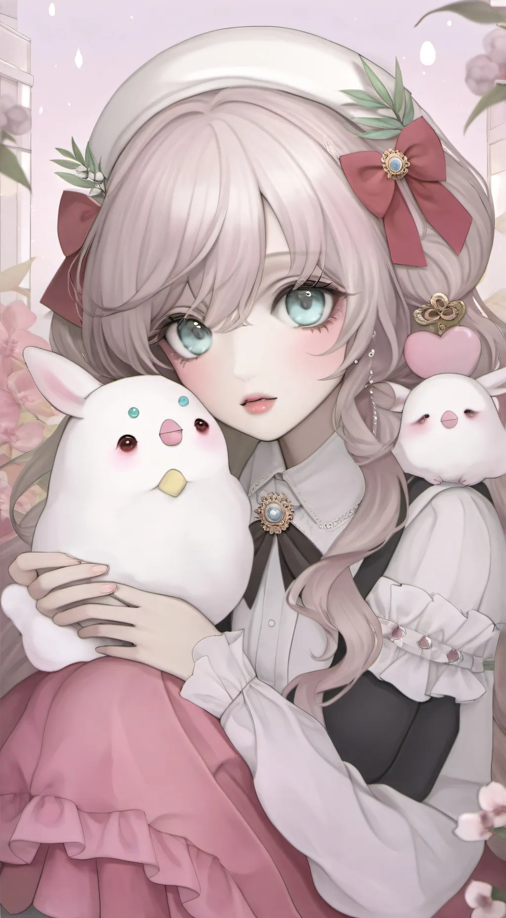 ai character: Rose background