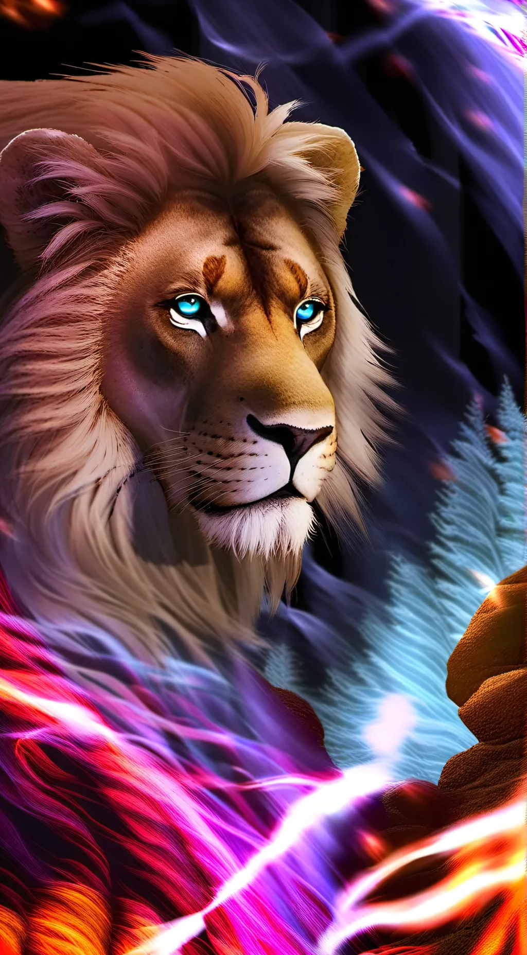 ai character: Moon background