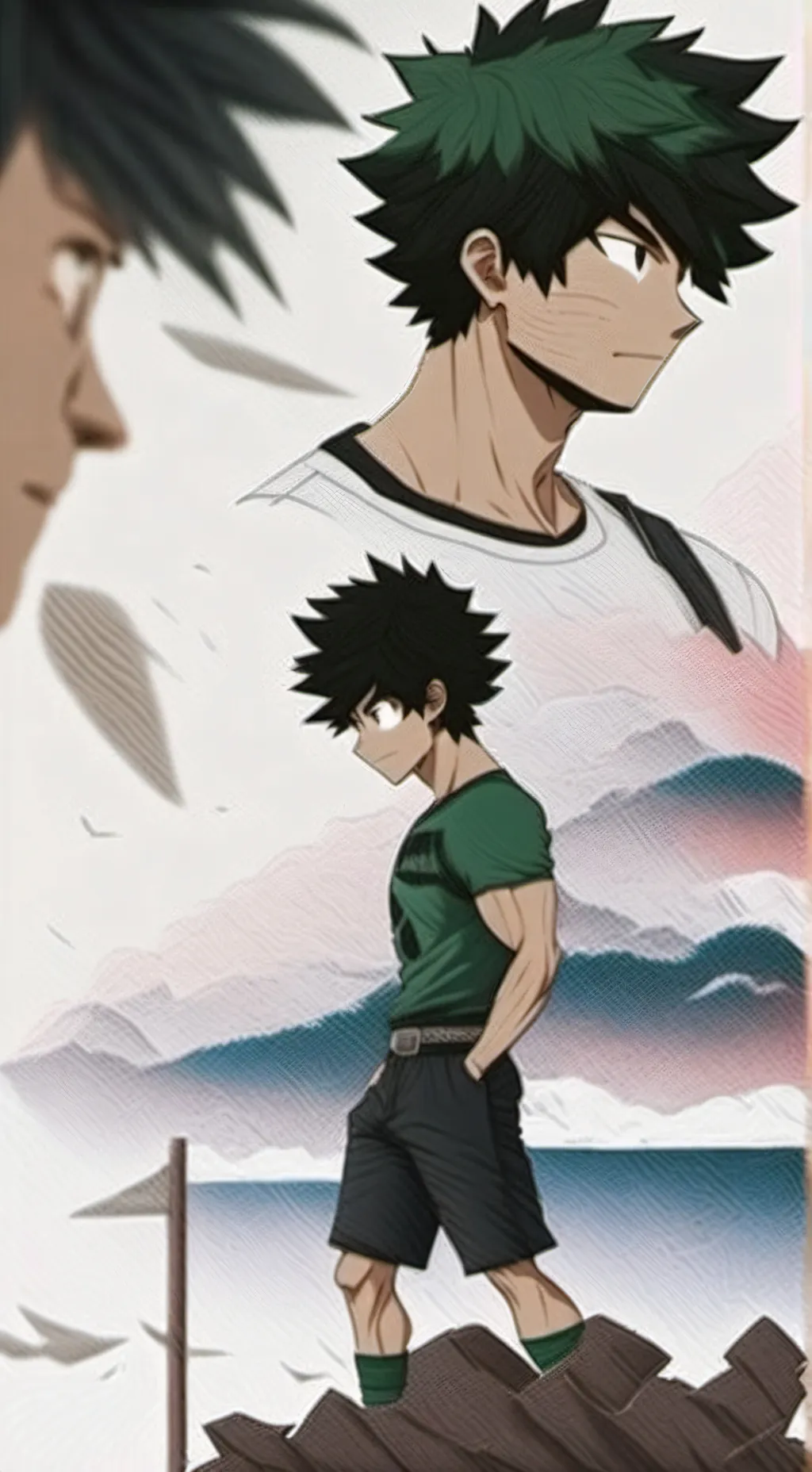ai character: DEKU🥦 background