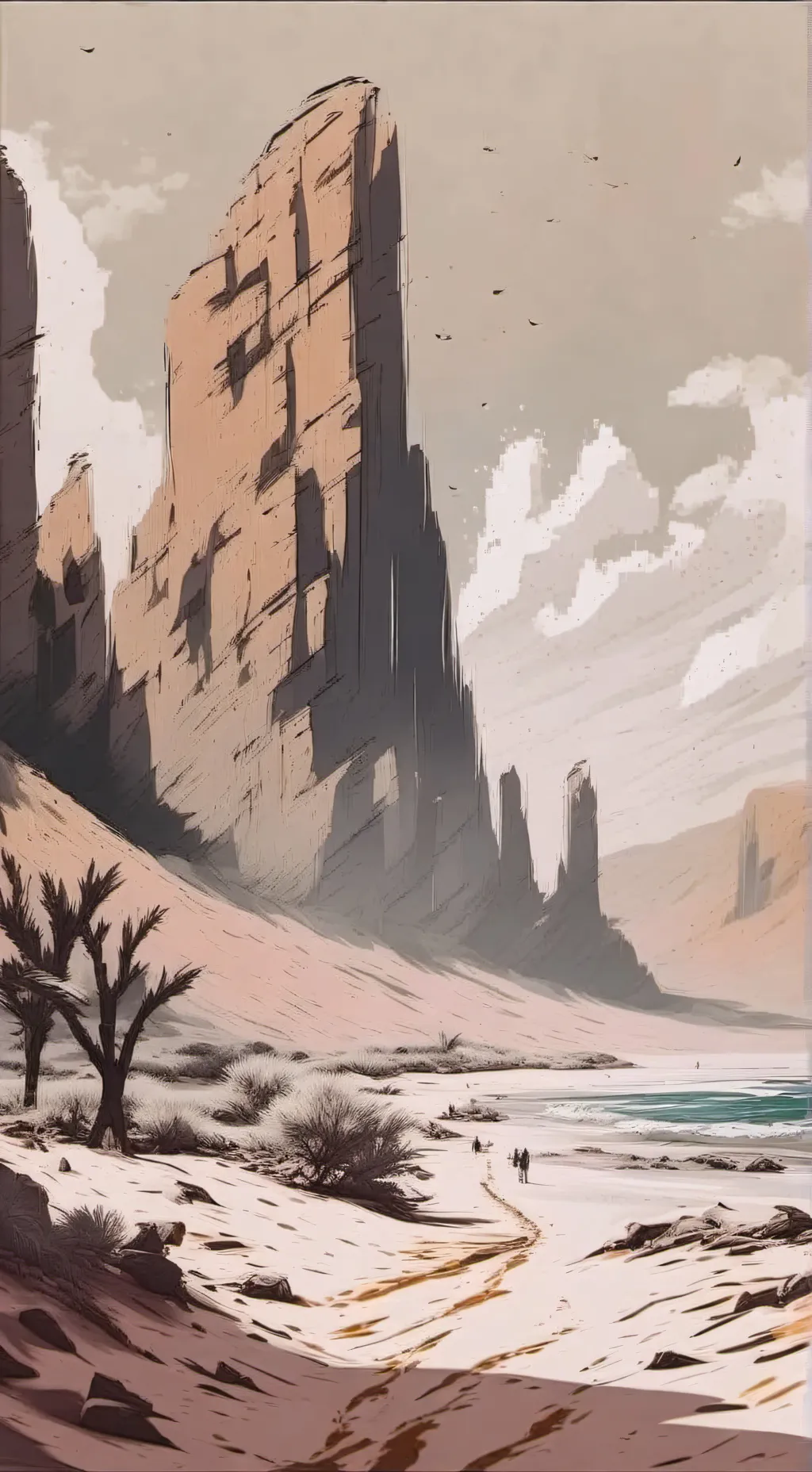 ai character: ch In the wildness background