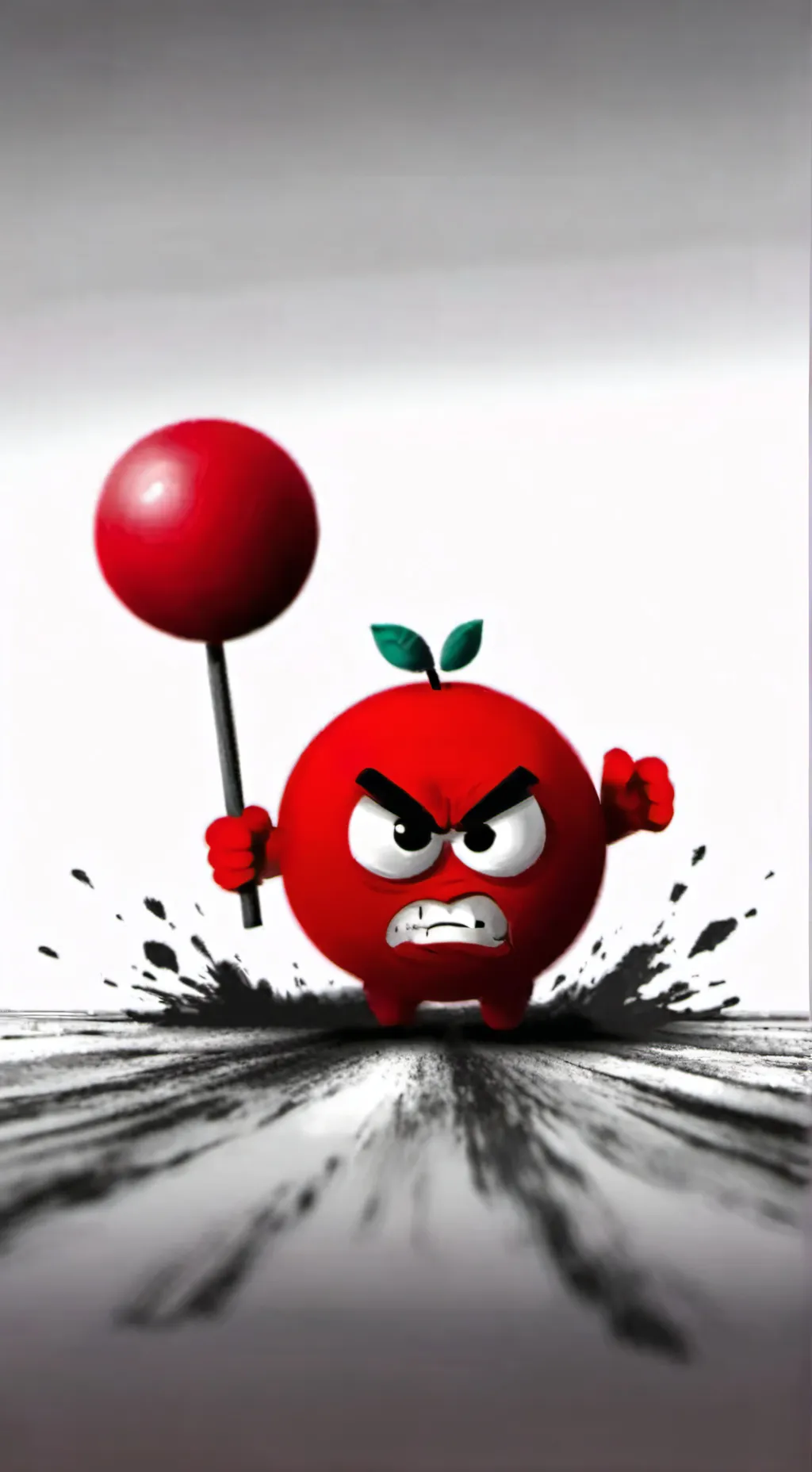 ai character: Angry ball background