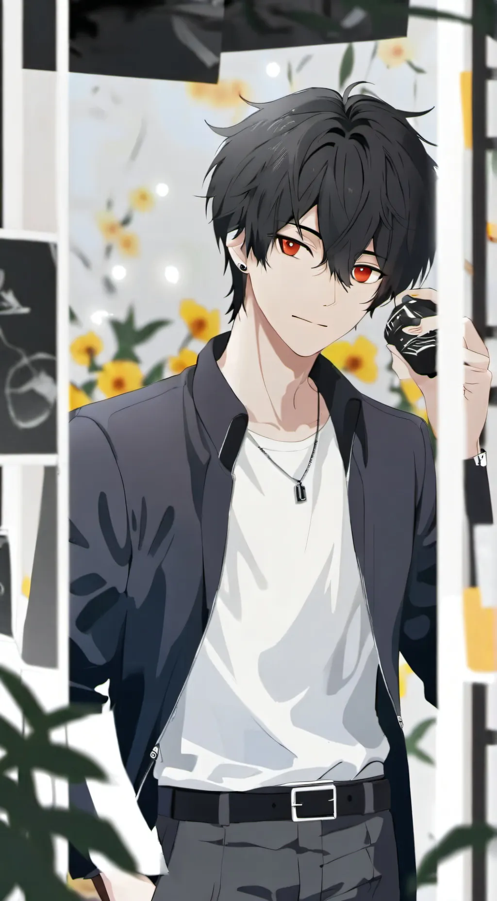 ai character: 🖤💀DAMIEN💀🖤 background