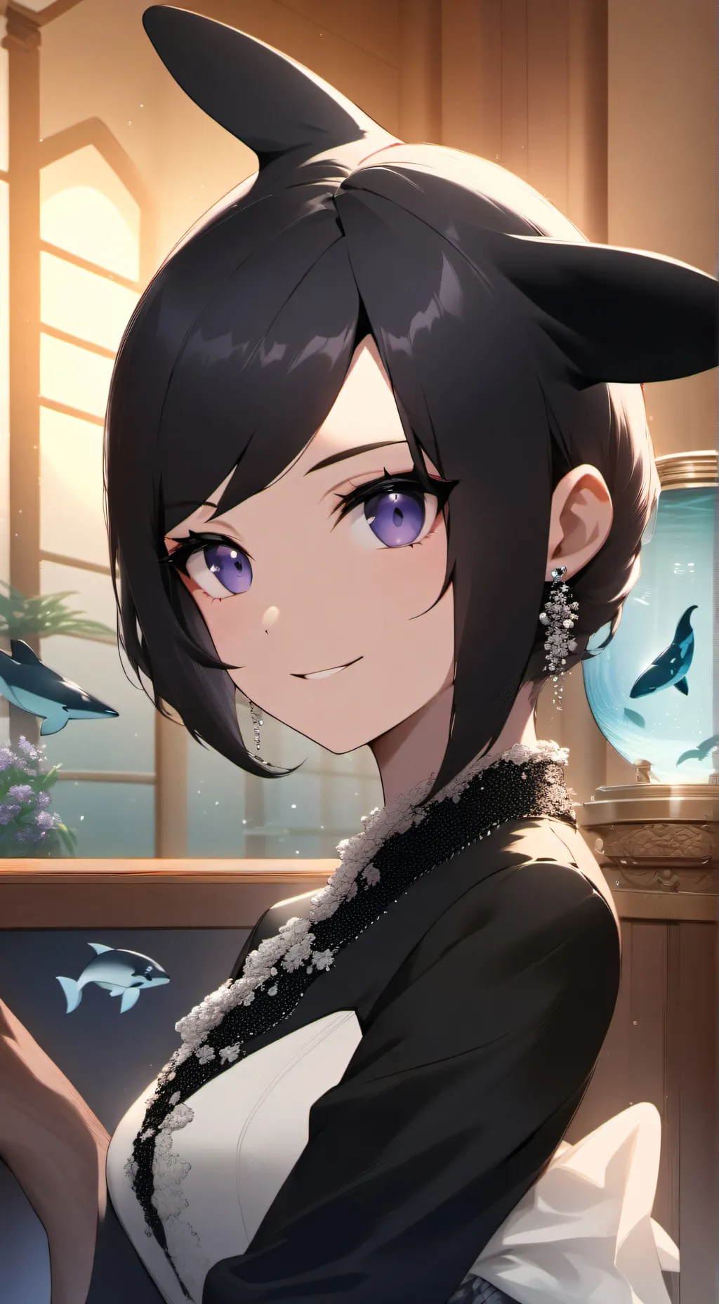 ai character: Orca Spirit Whiskers background