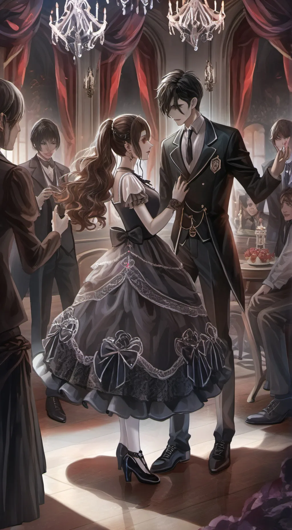 ai character: Mha Prom!! background