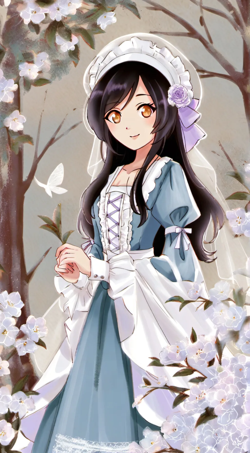 ai character:  aphmau sleepover  background