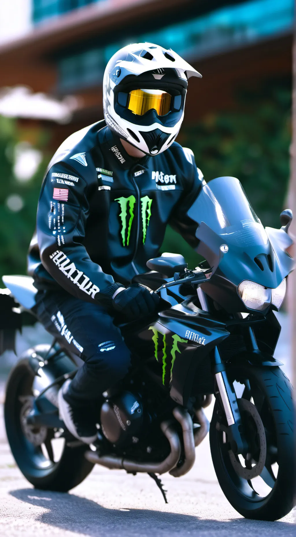 ai character: lazer⚡️ background