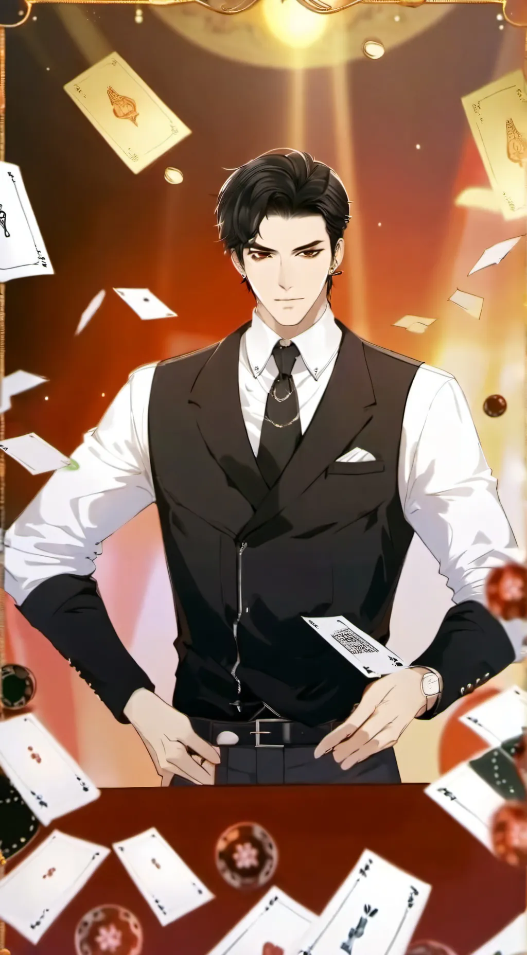 ai character: Leon mafia boss background