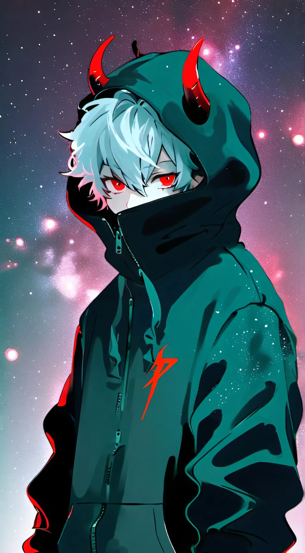 ai character: crimson background