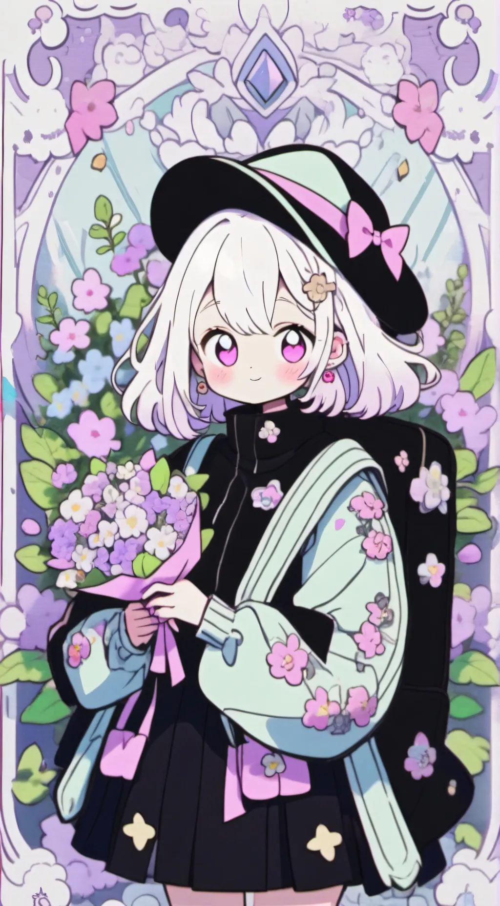 ai character: pilares lunares background