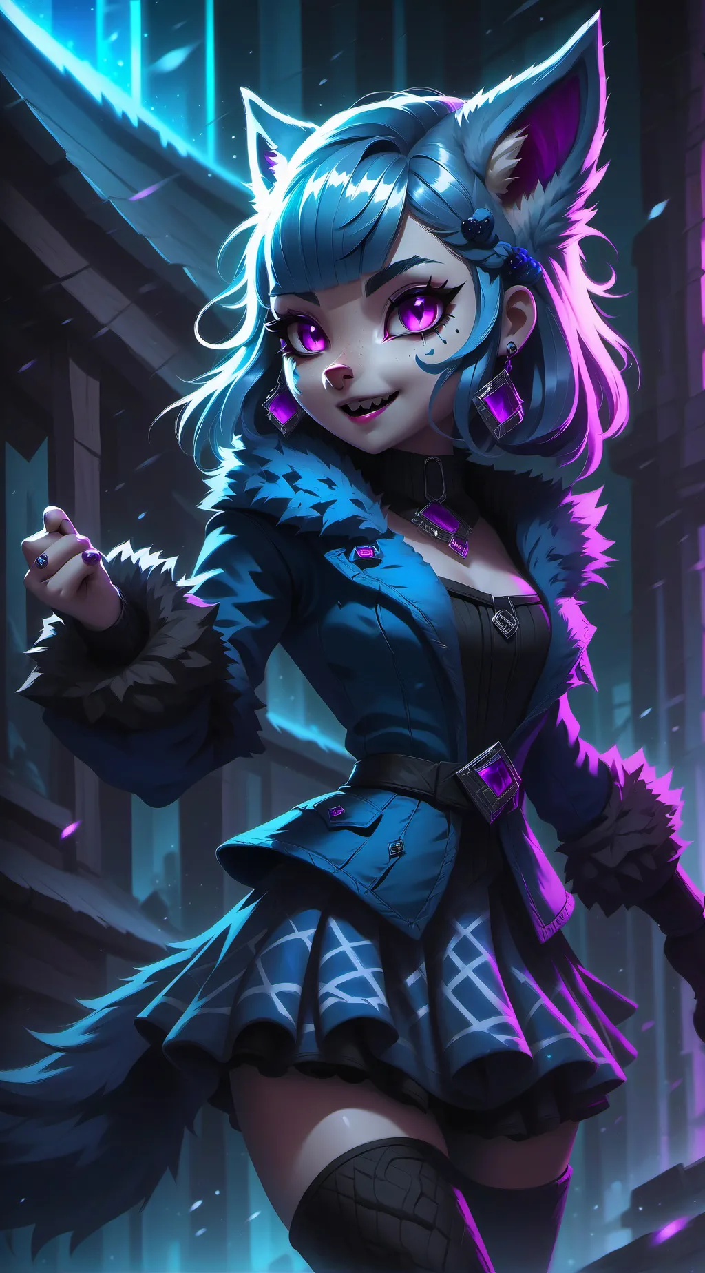 ai character: 🐺trixi🐺 background