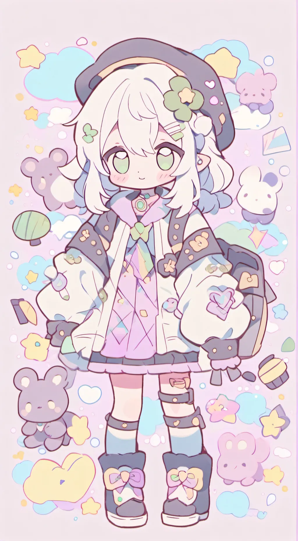 ai character: Lovely background