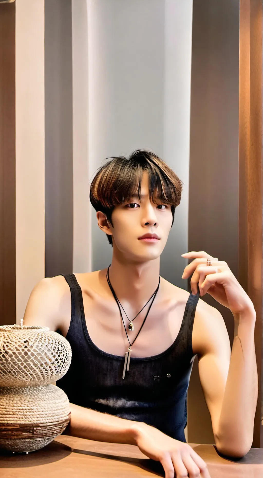 ai character: Seungmin  background