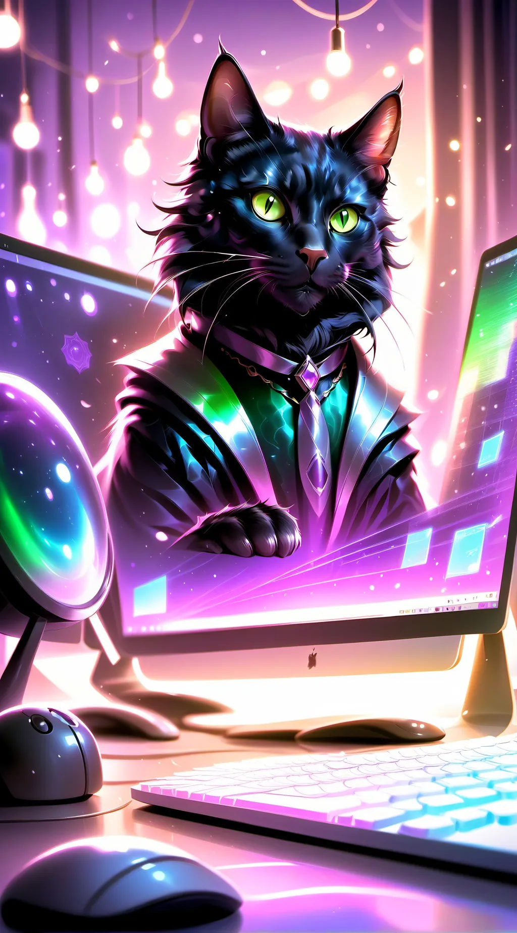 ai character: Hex background