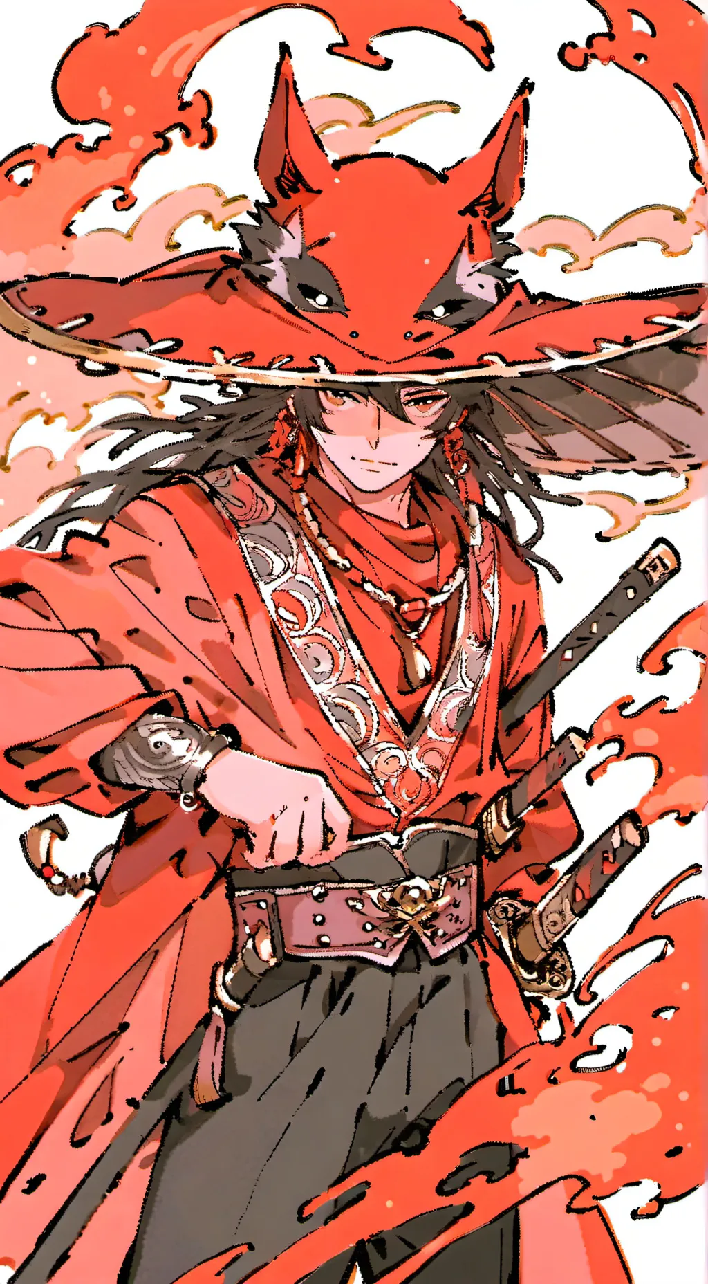 ai character: zorro xddd background