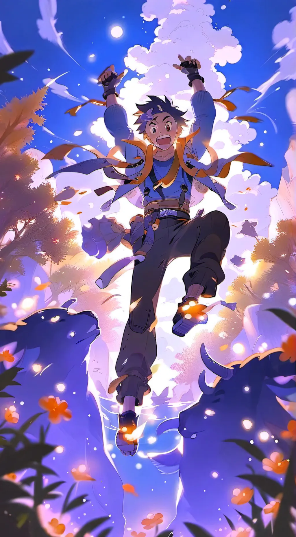 ai character: escuela de chicos! background