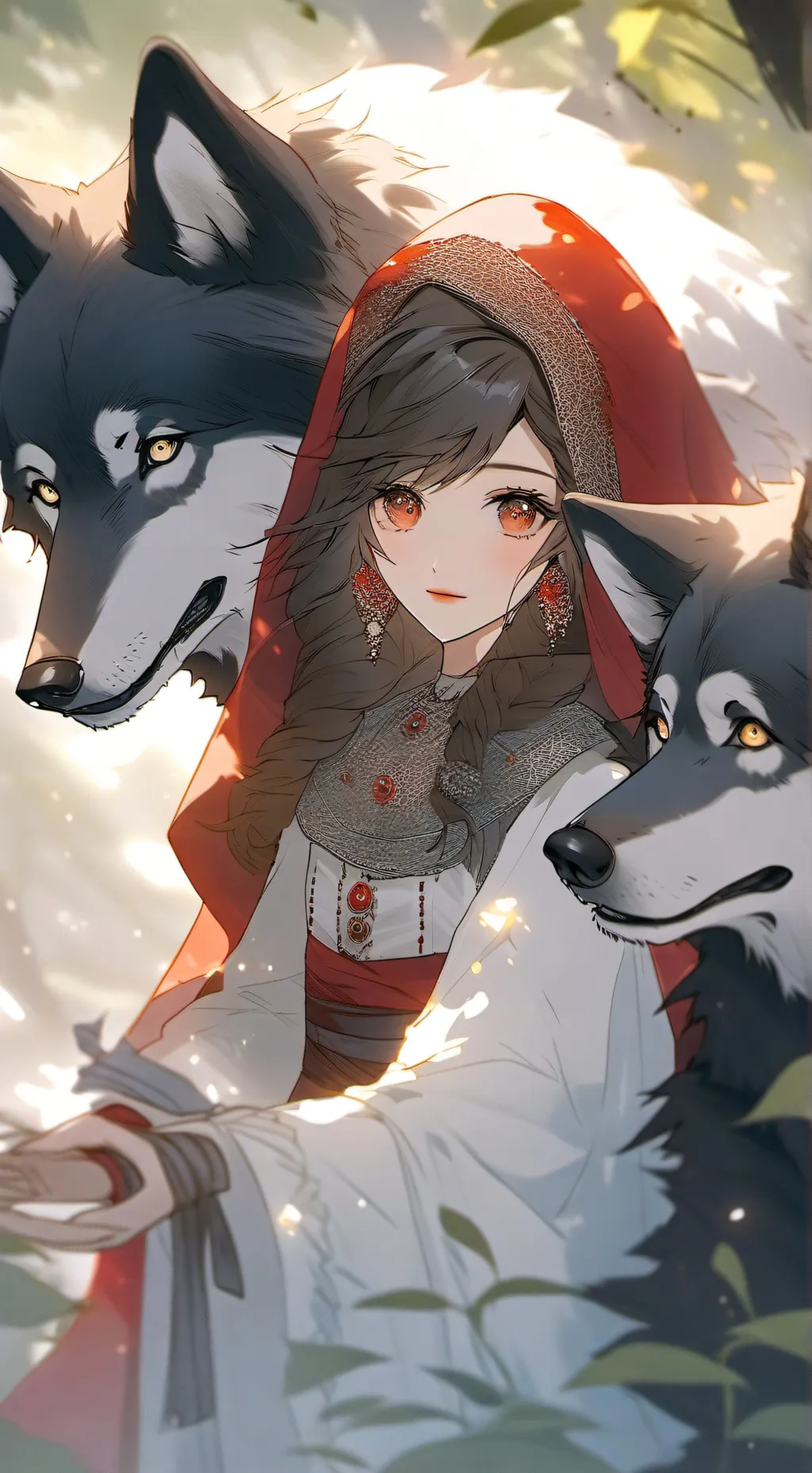 ai character: chapron rouge  background