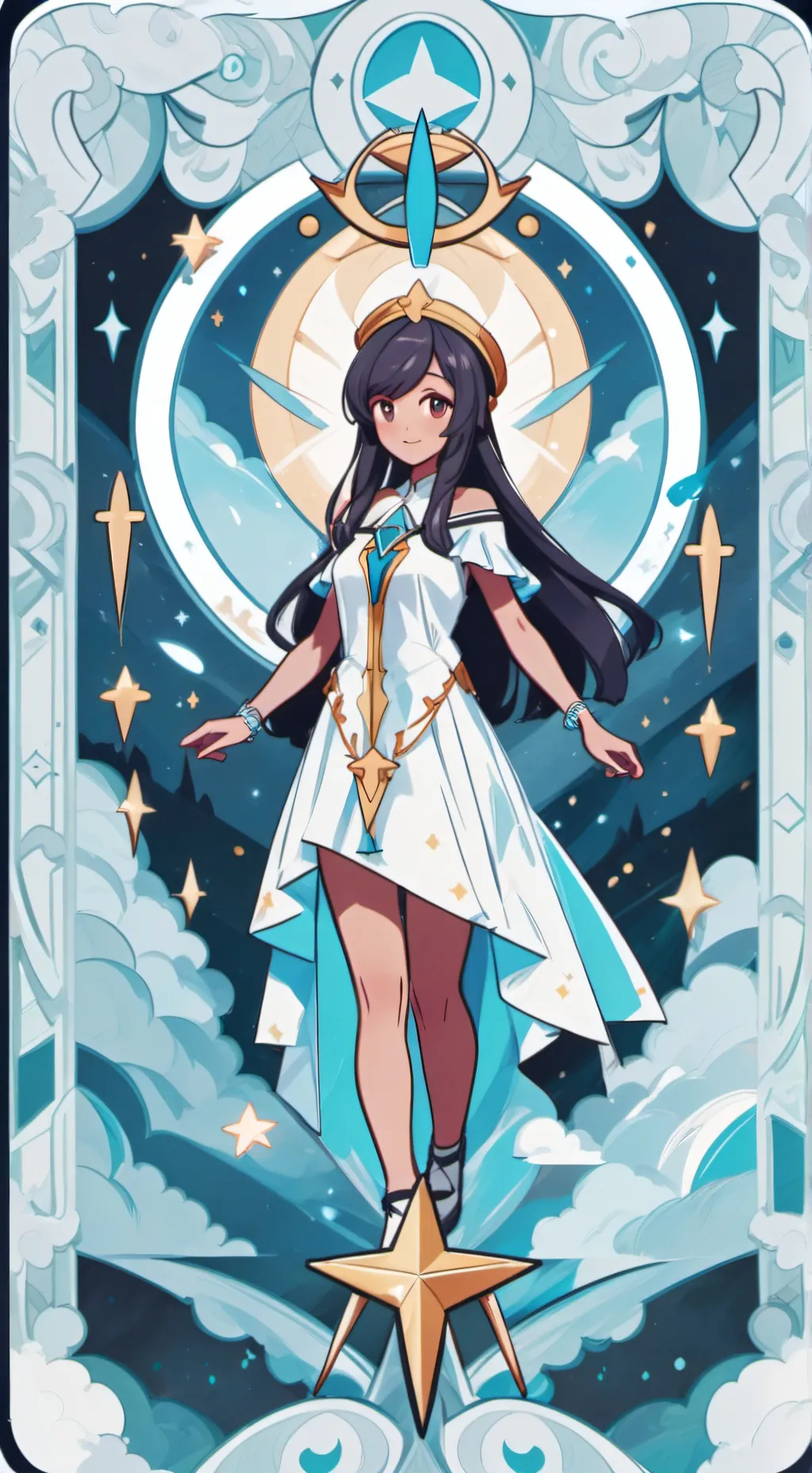 ai character: Aphmau the angel background