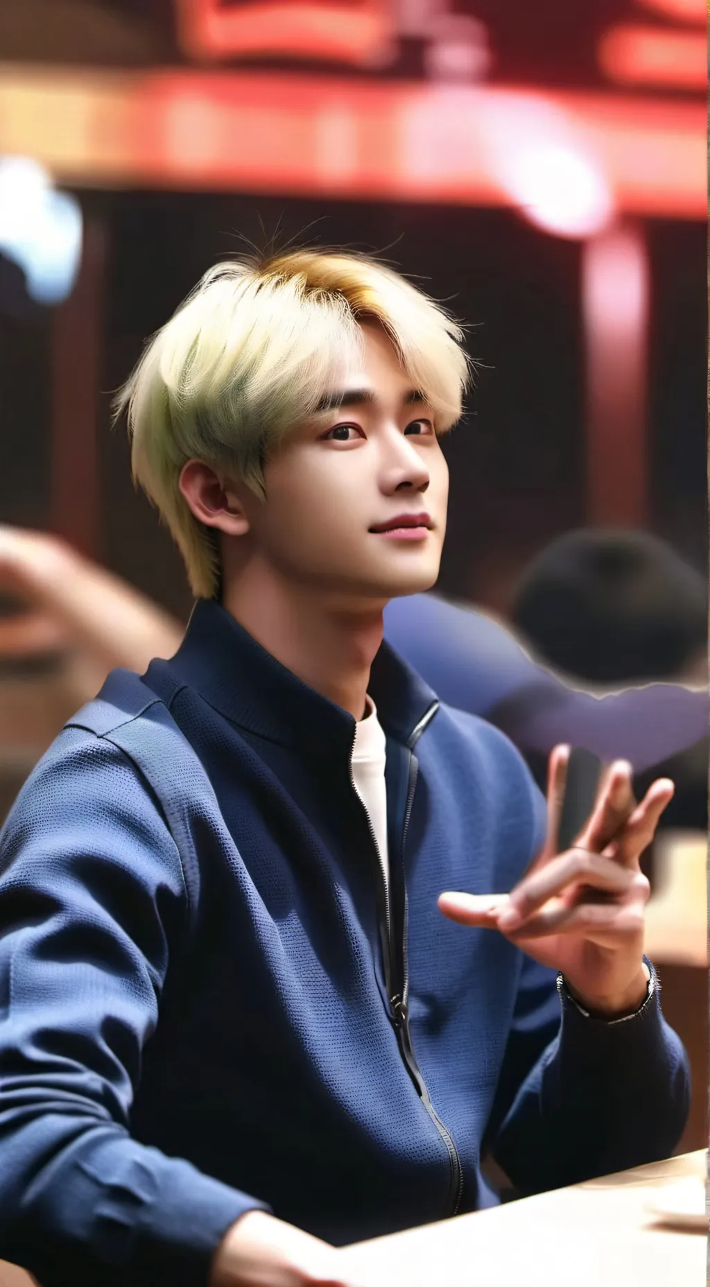 ai character: taehyung  background